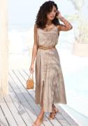 Lascana Maxi-jurk met sierknopen, zomerjurk, modieus