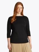 Tommy Hilfiger Curve T-shirt CRV SLIM CODY BOAT-NK 3/4SLV in grote mat...