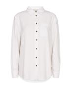 FREEQUENT Overhemdblouse FQLAVA-SH-SIMPLE van linnenmix, met borstzak