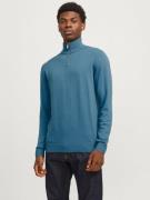 Jack & Jones Schipperstrui JJEEMIL KNIT HALF ZIP NOOS