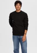 SELECTED HOMME Trui met ronde hals SLHDANE LS KNIT STRUCTURE CREW NECK...