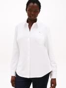 Tommy Hilfiger Curve Blouse met lange mouwen CRV 1985 SLIM PIQU in gro...