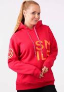 Zwillingsherz Hoodie Alissa met smile-print
