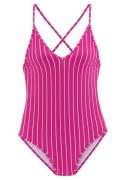 Vivance Badpak met krijtstrepen