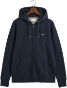 Gant Capuchonsweatvest REG SHIELD FULL ZIP HOODIE met logoborduursel o...