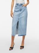 Vila Jeans rok VIJAF HW MIDI DENIM SKIRT-NOOS