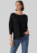 Vero Moda Trui met 3/4-mouwen VMNORA 3/4 BOATNECK BLOUSE NOOS
