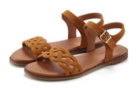 Lascana Sandalen Zomerschoen Sandalette, zomerschoen van leer met uits...