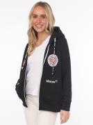 Zwillingsherz Capuchonsweatvest met bindbanden in leeuw-look