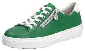 Rieker Plateausneakers met zijrits, vrijetijdsschoen, lage schoen, vet...