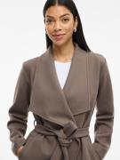 Vila Korte jas VICOOLEY COLLAR BELT COAT - NOOS