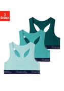 Bench. Bustier met contrasterende boord en racerback (set, 3-delig)