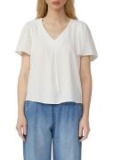 Q/S designed by Blouse met korte mouwen met v-halslijn en van viscose