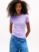 TOMMY JEANS Shirt met korte mouwen TJW SLIM ESSENTIAL RIB SS EXT