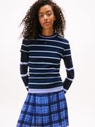 TOMMY JEANS Shirt met korte mouwen TJW SLIM ESSENTIAL RIB SS EXT