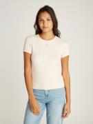 TOMMY JEANS Shirt met korte mouwen TJW SLIM ESSENTIAL RIB SS EXT