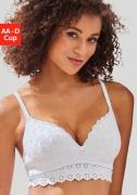 Vivance Bralette-bh zonder beugel van zachte katoen met gaatjes borduu...