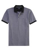 OLYMP Poloshirt Casual Two-tone piqué, zijsplitten in de zoom