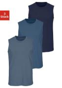 H.I.S Muscle-shirt met een ronde hals (set, 3-delig)