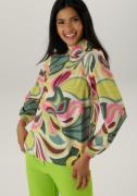 Aniston SELECTED Blouse zonder sluiting met modieus unieke printpatron...