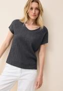 Cecil T-shirt in gesmokte structuur
