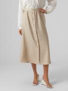 Vero Moda Maxirok VMMELANEY HW BUTTON CALF SKIRT WVN NOOS