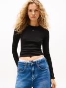 TOMMY JEANS Shirt met lange mouwen TJW SLIM ESSENTIAL RIB LS