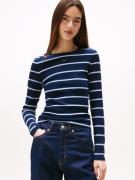 TOMMY JEANS Shirt met lange mouwen TJW SLIM ESSENTIAL RIB LS