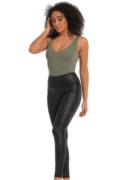 Magic Body Fashion Legging Leather Look Legging hoog getailleerd ontwe...