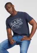Man's World T-shirt Korte mouwen, bedrukt, ronde hals, van single jers...