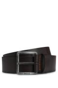 Boss Leren riem Jeeko_Sz40 met matte gesp