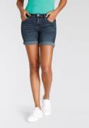 Arizona Jeansshort Ultra Stretch extra strak gesneden, opgerolde beena...
