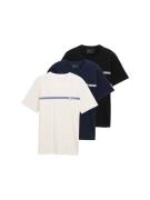 Tom Tailor Denim T-shirt met logoprint (set, 3-delig)