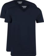 Garage 2-Pack Basic T-shirt Bio V-Neck Donkerblauw