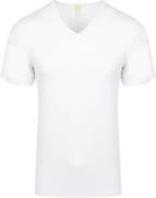 Alan Red Bamboo T-shirt V-Hals Wit