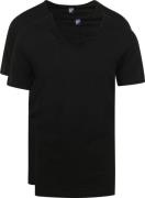 Alan Red V-Hals Dean T-Shirt (2Pack) Zwart