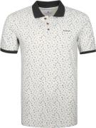 State Of Art Pique Polo Print Beige