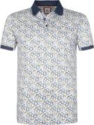 R2 Poloshirt Pique Print Multicolour