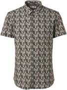 No Excess Short Sleeve Overhemd Print Groen