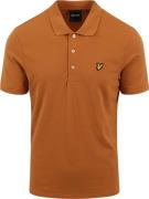 Lyle and Scott Polo Plain Oranje