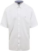 Tommy Hilfiger Big And Tall Overhemd Short Sleeve Wit