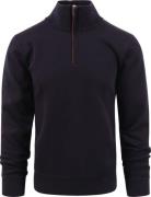 Gant Halfzip Sacker Trui Navy