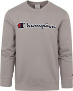 Champion Sweater Script Logo Grijs