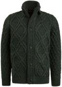 PME Legend Heavy Knit Vest Donkergroen