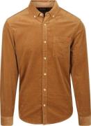 Scotch and Soda Corduroy Overhemd Bruin