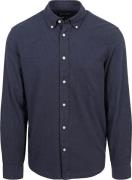 Marc O'Polo Overhemd Twill Donkerblauw