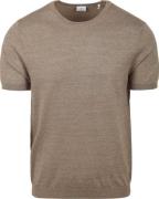 Blue Industry Knitted T-Shirt Melange Taupe