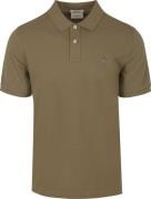 Gant Shield Piqué Poloshirt Olijfgroen