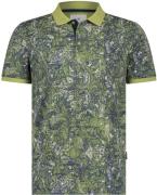 State Of Art Piqué Polo Print Groen