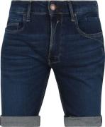 No Excess Denim Short Donkerblauw